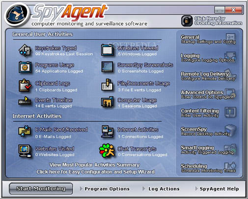 MSN Spy Interface