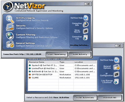 screen snapshots of employee monitoring software
